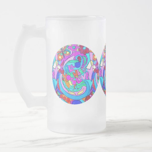 hippie groovy liefde matglas bierpul (Links)