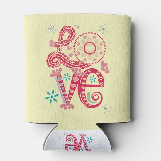 Hippie Groovy Liefdesbord Thunder_Cove Blikjeskoeler (Achterkant)