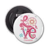 Hippie Groovy Liefdesbord Thunder_Cove Button Flesopener (Voorkant)