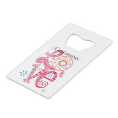 Hippie Groovy Liefdesbord Thunder_Cove Creditkaart Flessenopener (Achterkant Gekanteld)