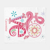 Hippie Groovy Liefdesbord Thunder_Cove Fleece Deken (Voorkant (Horizontaal))