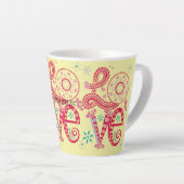 Hippie Groovy Liefdesbord Thunder_Cove Latte Mok (Rechterhoek)
