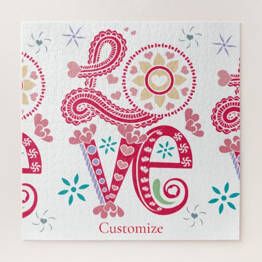 Hippie Groovy Liefdesbord Thunder_Cove Legpuzzel (Verticaal)