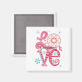 Hippie Groovy Liefdesbord Thunder_Cove Magneet (Voorkant / Achterkant)