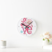 Hippie Groovy Liefdesbord Thunder_Cove Ronde Klok (Huis)