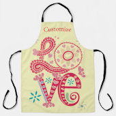 Hippie Groovy Liefdesbord Thunder_Cove Schort (Voorkant)