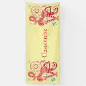 Hippie Groovy Liefdesbord Thunder_Cove Spandoek (Verticaal)