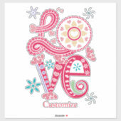 Hippie Groovy Liefdesbord Thunder_Cove Sticker (Vel)