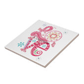 Hippie Groovy Liefdesbord Thunder_Cove Tegeltje (Zijkant)