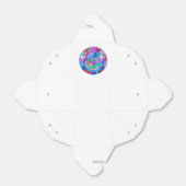 hippie groovy liefdescirkel bedankdoosjes (Uitgevouwen)