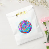 hippie groovy liefdescirkel bedankzakje (Gezegeld)