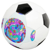 hippie groovy liefdescirkel voetbal (Drie kwart)