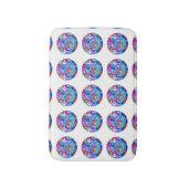 hippie groovy liefdeskringen badmat (Voorkant Verticaal)