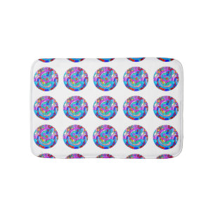 hippie groovy liefdeskringen badmat