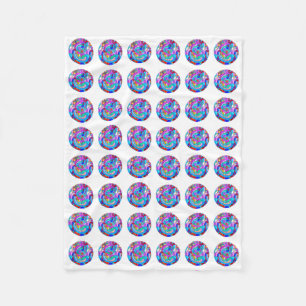 hippie groovy liefdeskringen fleece deken