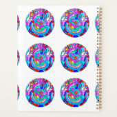 hippie groovy liefdeskringen planner (Achterkant)