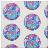 hippie groovy liefdeskringen stof (Swatch)