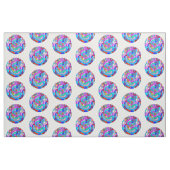 hippie groovy liefdeskringen stof (Fat Quarter)