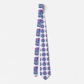 hippie groovy liefdeskringen stropdas (Achterkant)