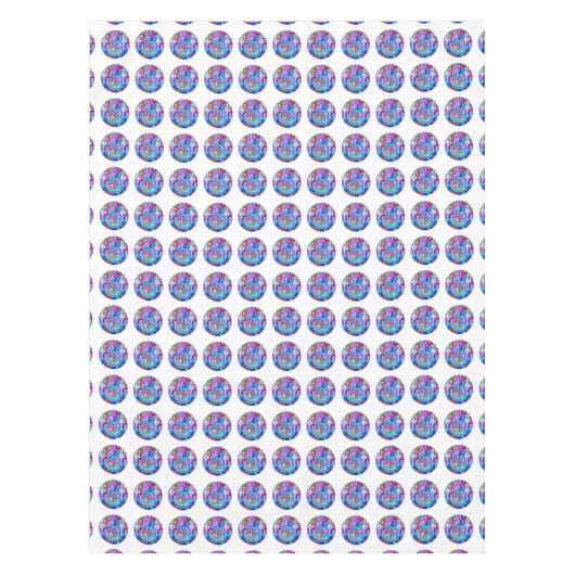 hippie groovy liefdeskringen tafelkleed (Voorkant)