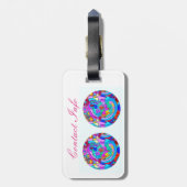 Hippie groovy love Thunder_Cove Bagagelabel (Achterkant verticaal)