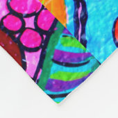 Hippie groovy love Thunder_Cove Fleece Deken (Hoek)