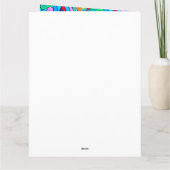 Hippie groovy peace and love kaart (Achterkant)