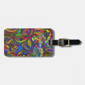 Hippie Groovy Psychedelic Design Thunder_Cove Bagagelabel (Voorkant horizontaal)