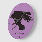 Hippie Groovy Psychedelic Design Thunder_Cove Grote Klok (Hoek)