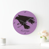 Hippie Groovy Psychedelic Design Thunder_Cove Grote Klok (Huis)