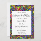 Hippie Groovy Psychedelic Design Thunder_Cove Kaart (Voorkant)