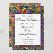 Hippie Groovy Psychedelic Design Thunder_Cove Kaart (Voorkant / Achterkant)