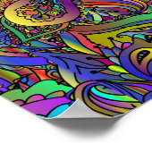 Hippie Groovy Psychedelic Design Thunder_Cove Poster (Hoek)