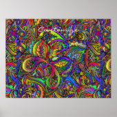 Hippie Groovy Psychedelic Design Thunder_Cove Poster (Voorkant)