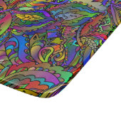 Hippie Groovy Psychedelic Design Thunder_Cove Snijplank (Hoek)