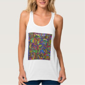 Hippie Groovy Psychedelic Design Thunder_Cove Tanktop (Voorkant)