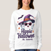 Hippie Groovy Spooky Seizoen Halloween Kostuum Trui (Voorkant)