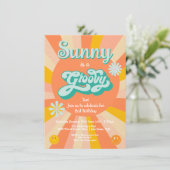 Hippie Groovy Sun-ventilatorkrachtpatser Kaart (Staand voorkant)