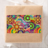 Hippie Groovy Techno Psychedelic Thunder_Cove Etiket (Insitu)