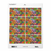 Hippie Groovy Techno Psychedelic Thunder_Cove Etiket (Full Sheet)