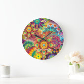 Hippie Groovy Techno Psychedelic Thunder_Cove Grote Klok (Huis)