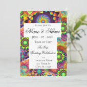 Hippie Groovy Techno Psychedelic Thunder_Cove Kaart (Staand voorkant)