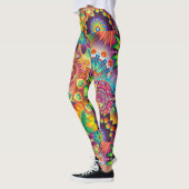 Hippie Groovy Techno Psychedelic Thunder_Cove Leggings (Links)