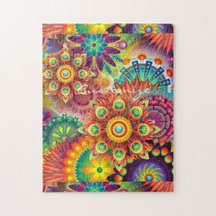 Hippie Groovy Techno Psychedelic Thunder_Cove Legpuzzel