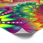 Hippie Groovy Techno Psychedelic Thunder_Cove Poster (Hoek)