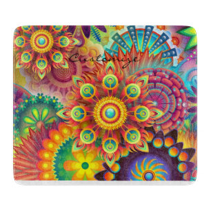Hippie Groovy Techno Psychedelic Thunder_Cove Snijplank
