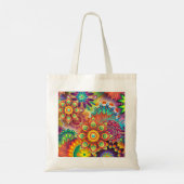 Hippie Groovy Techno Psychedelic Thunder_Cove Tote Bag (Achterkant)