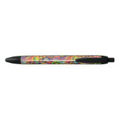 Hippie Groovy Techno Psychedelic Thunder_Cove Zwarte Inkt Pen (Achterkant)