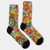 Hippie Groovy Techno Psychedelische Thunder_Cove Sokken (Rechts)