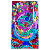 hippie groovy vrede en liefde klein cadeauzakje (Voorkant)